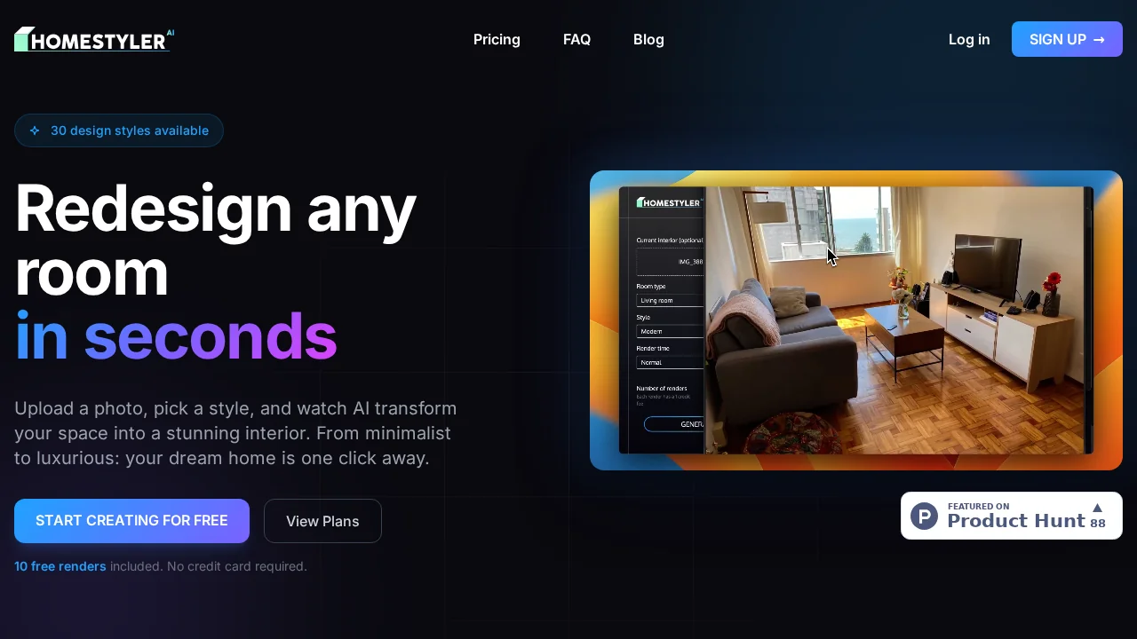 HomestylerAI screenshot 1