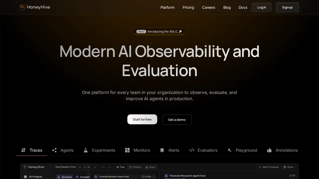 HoneyHive screenshot 1