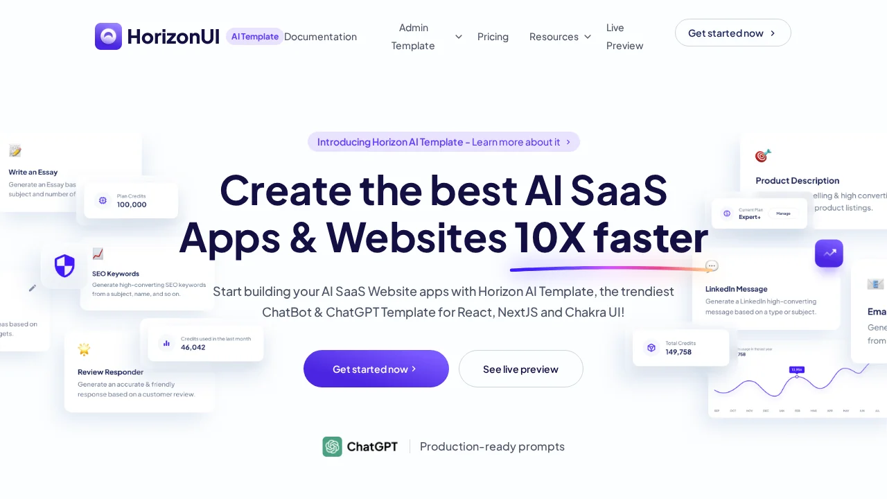 Horizon-ui screenshot 1