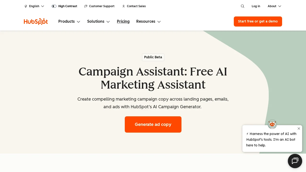 Hubspot screenshot 1