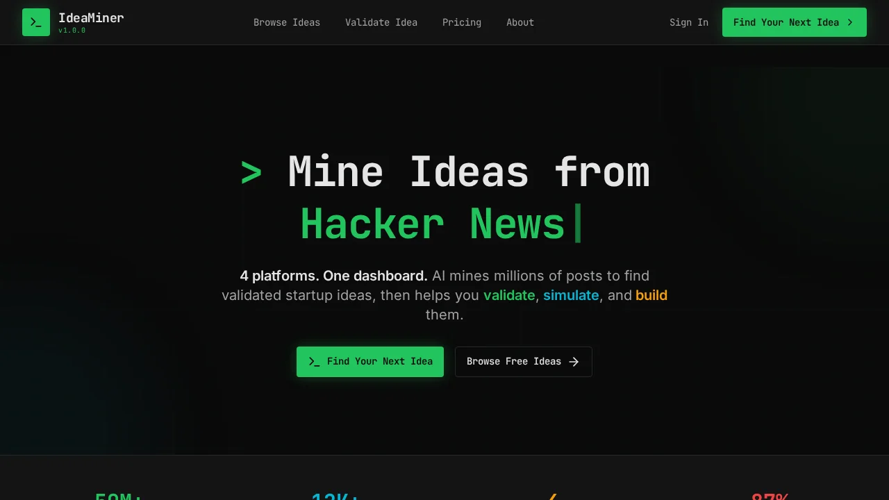 IdeaMiner screenshot 1