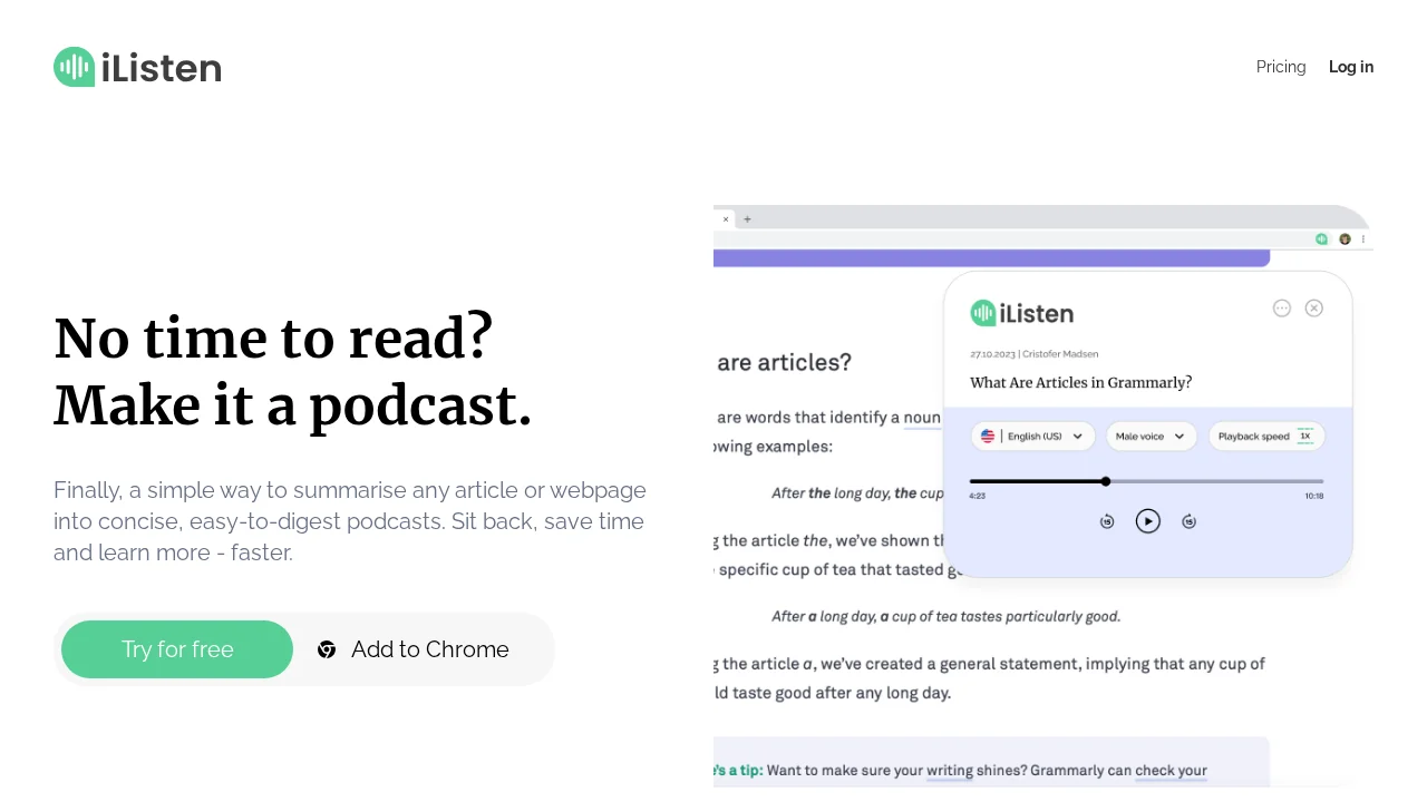 iListen screenshot 1