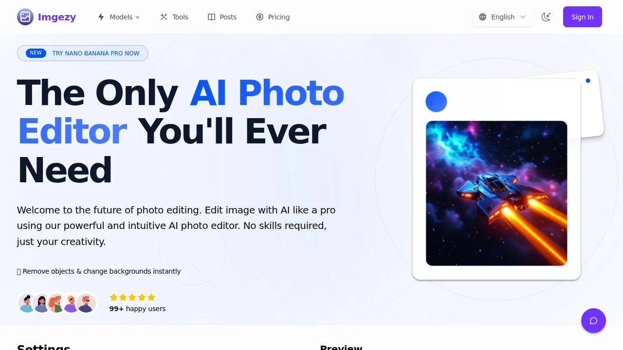 Imgezy | AI Photo Editor screenshot 1