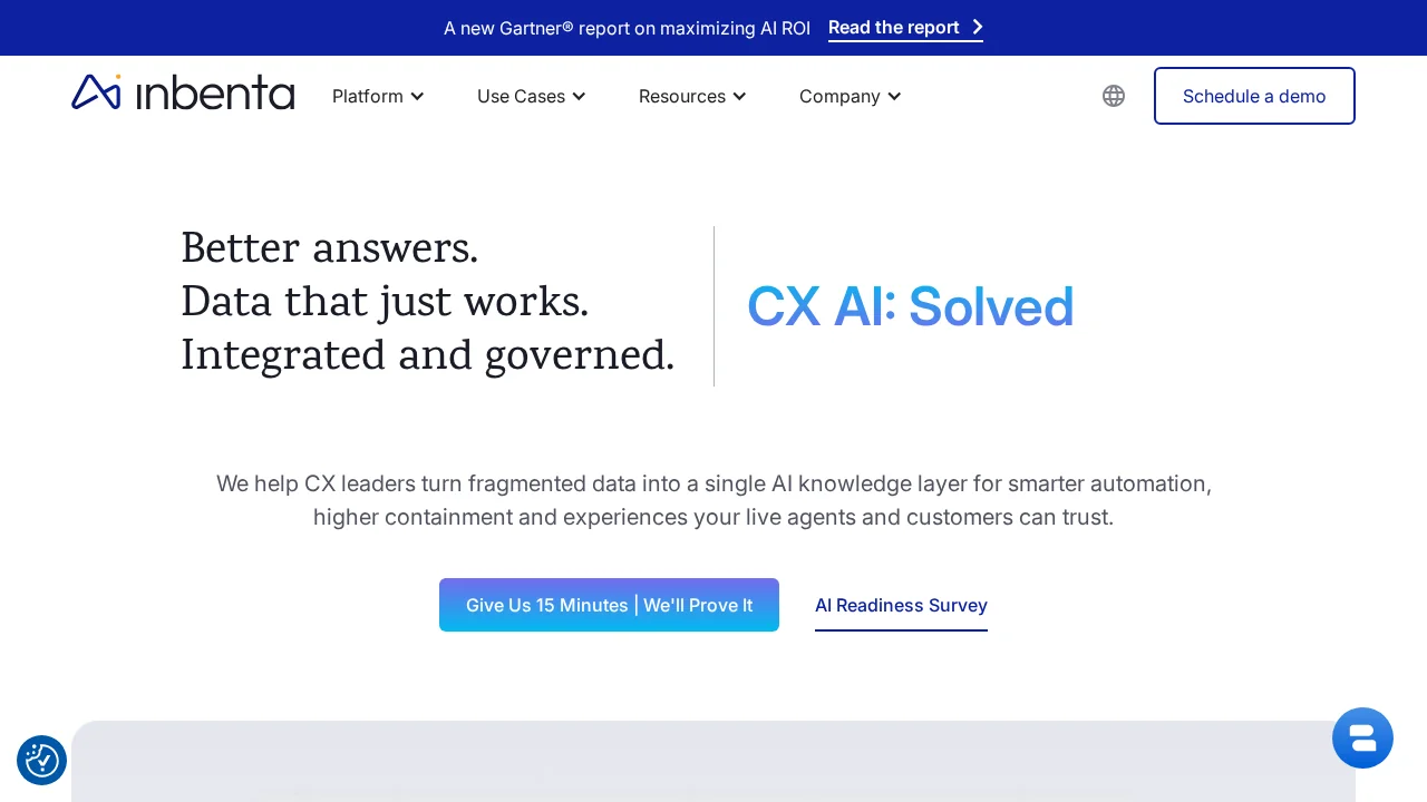 Inbenta screenshot 1