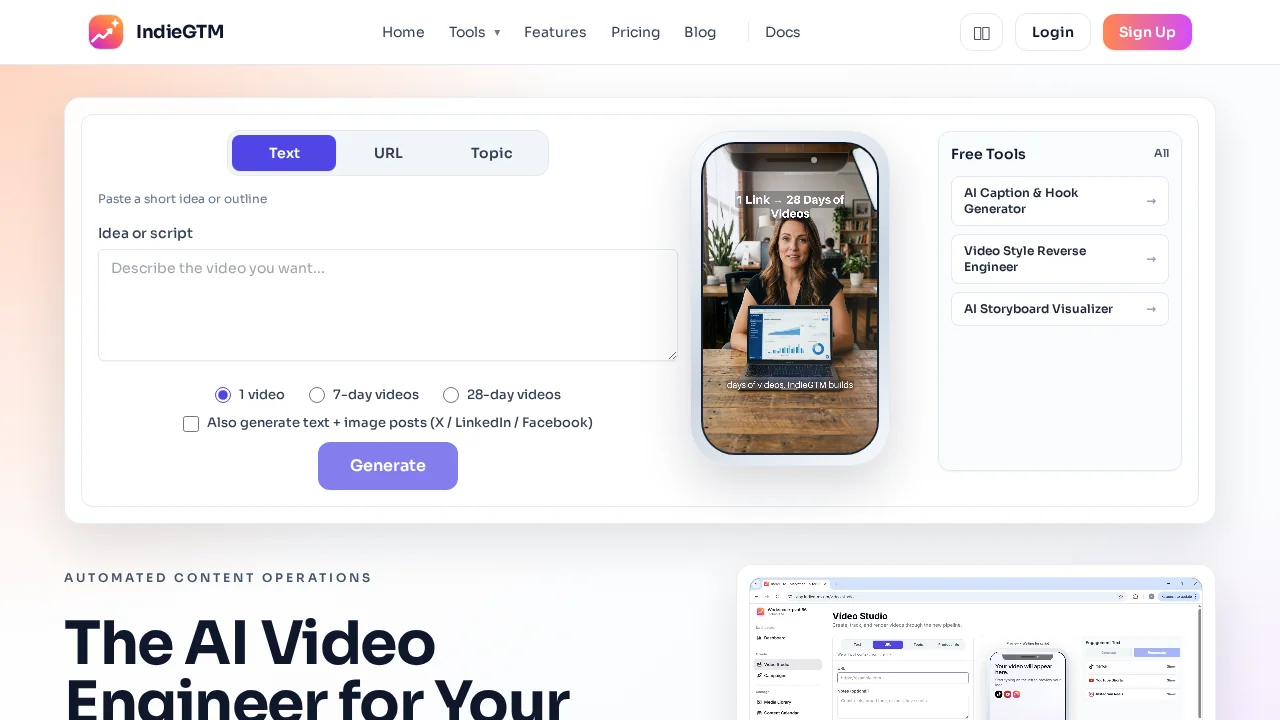 IndieGTM screenshot 1