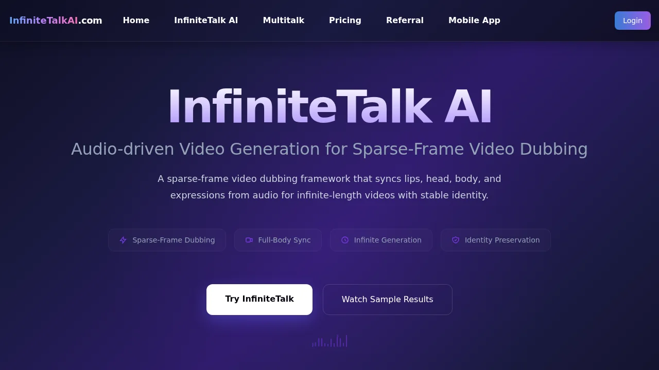 Infinite Talk AI screenshot 1
