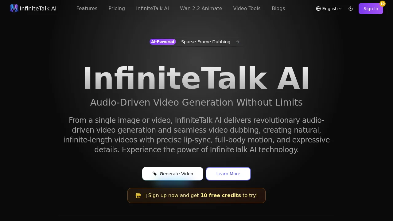 InfiniteTalk AI screenshot 1