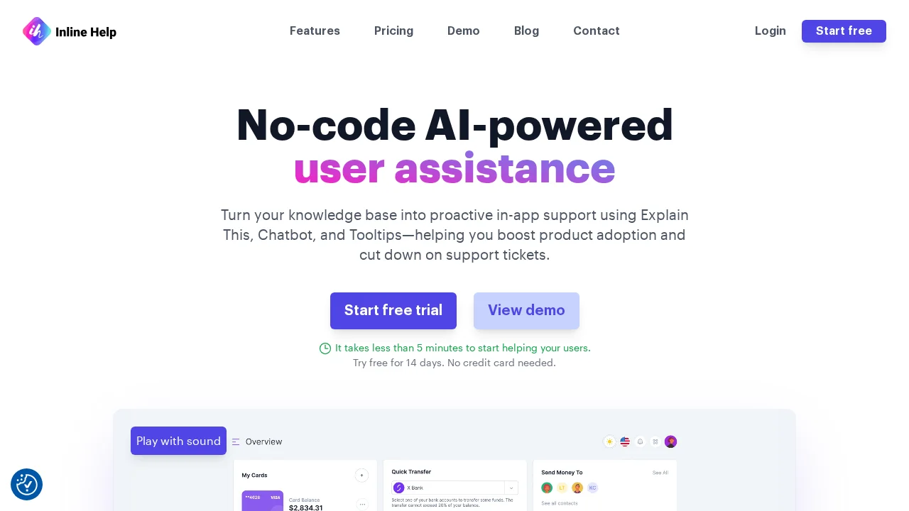 Inline Help screenshot 1