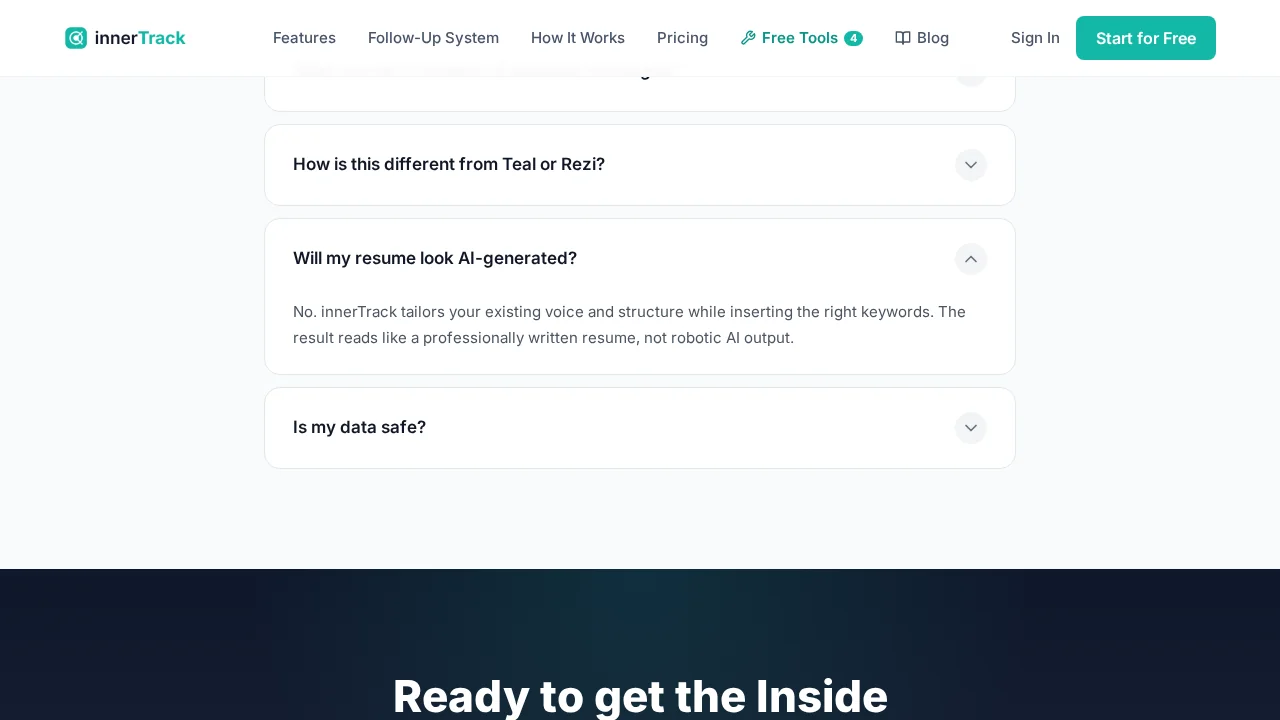 innerTrack – Job Application Assistant screenshot 1