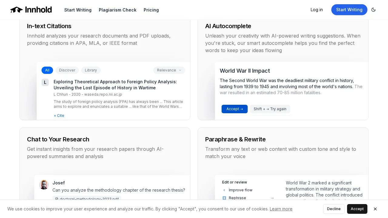 Innhold.ai screenshot 1