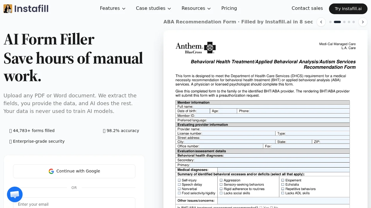 Instafill screenshot 1