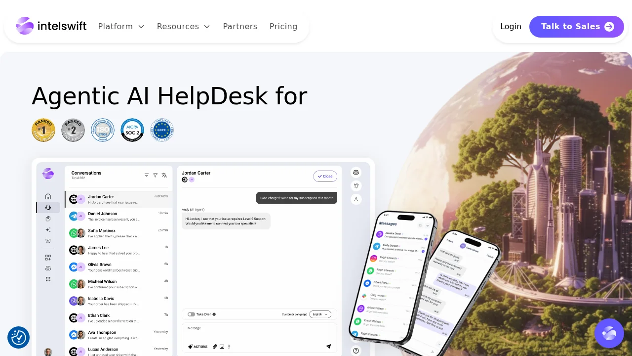 Intelswift screenshot 1