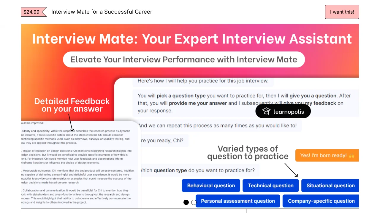 Interview Mate screenshot 1