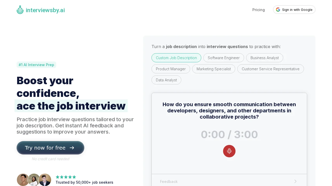 Interviewsby.ai screenshot 1