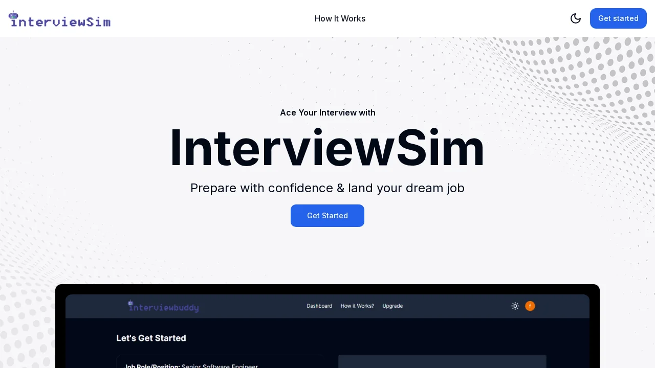 InterviewSim screenshot 1