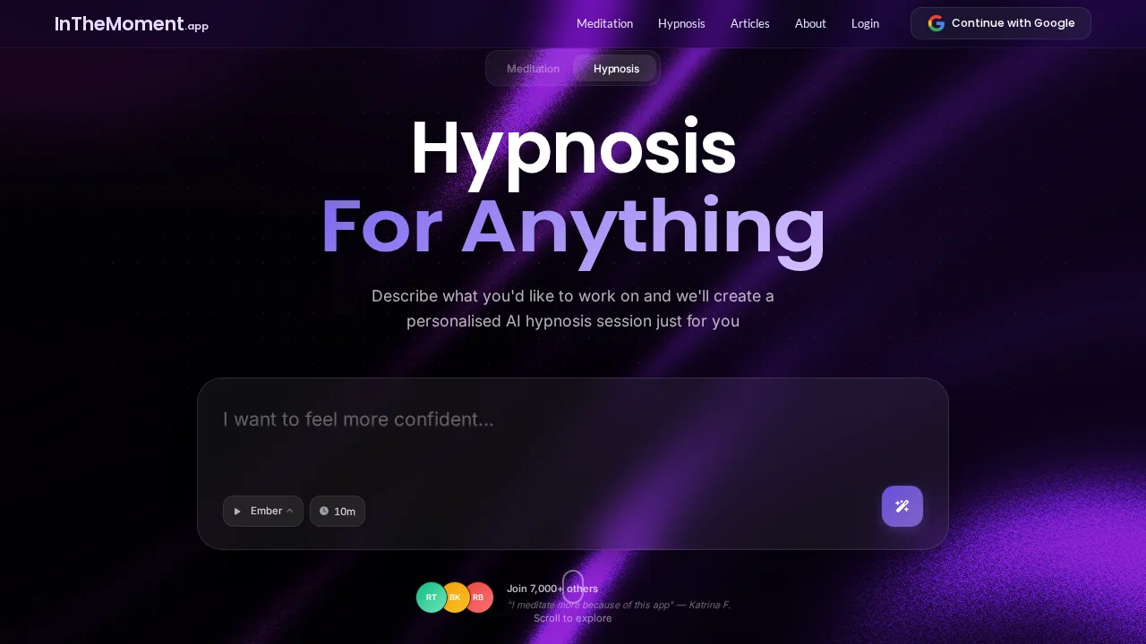 InTheMoment screenshot 1