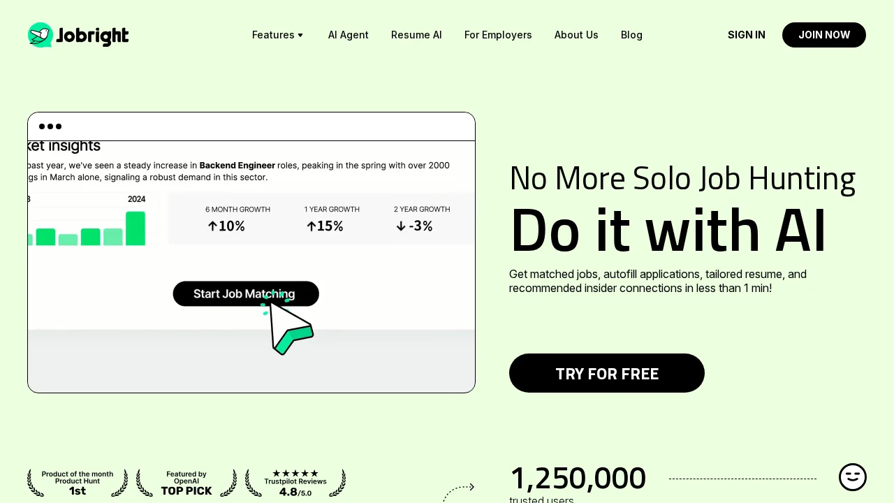 Jobright screenshot 1