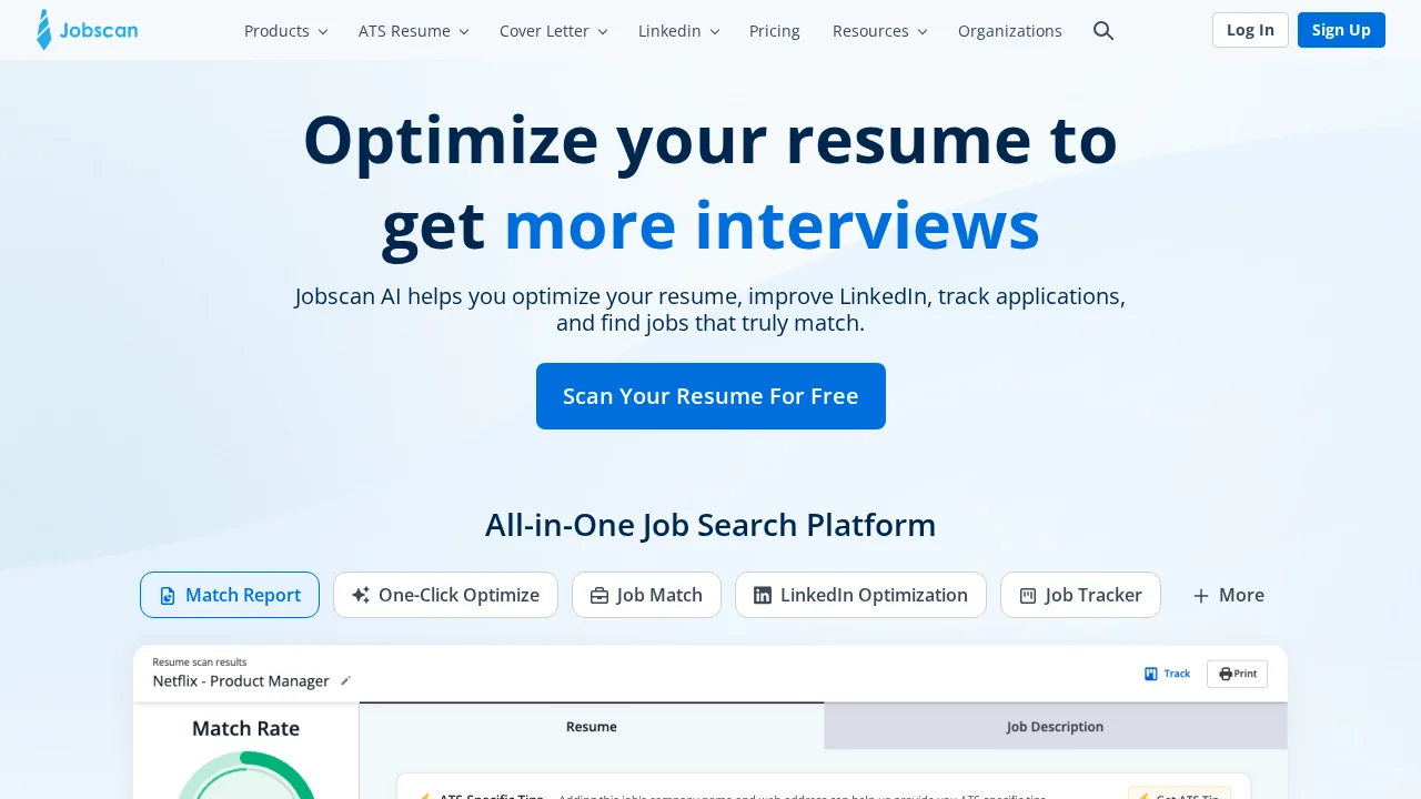 Jobscan screenshot 1