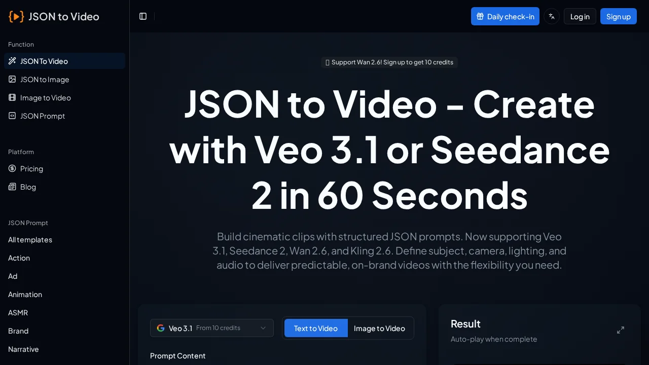 Json To Video.org screenshot 1