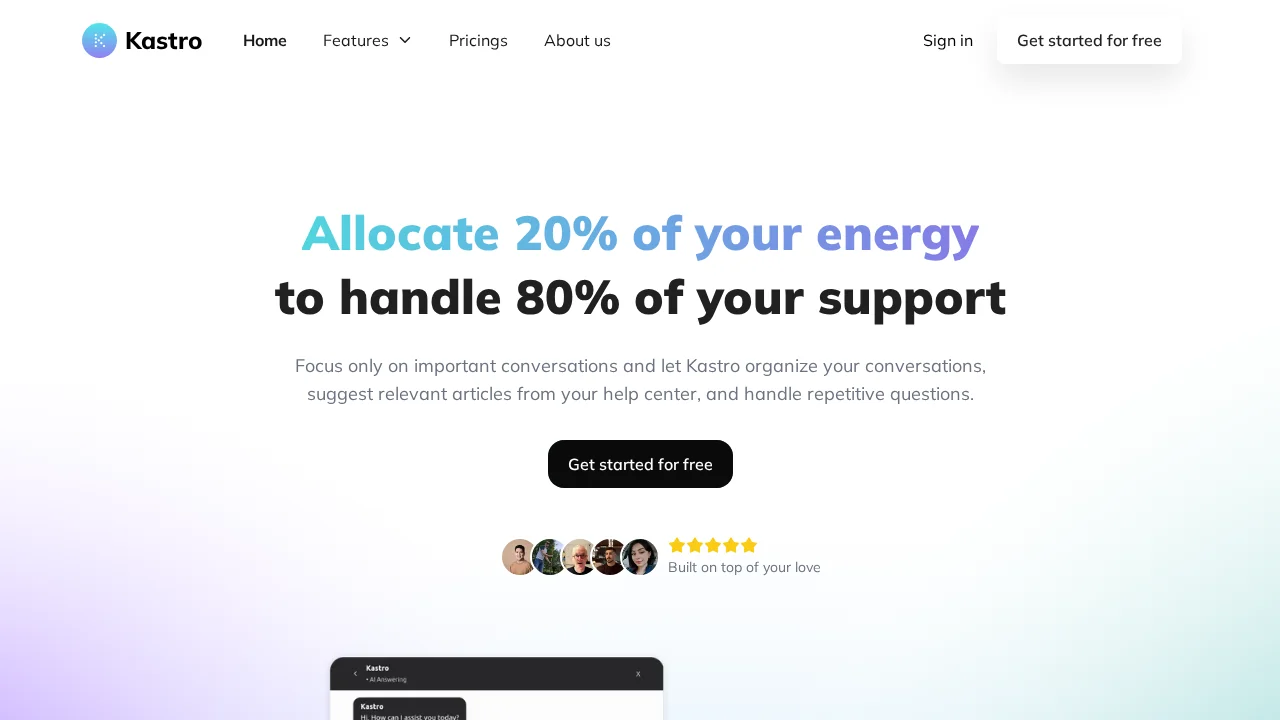 Kastro Chat screenshot 1