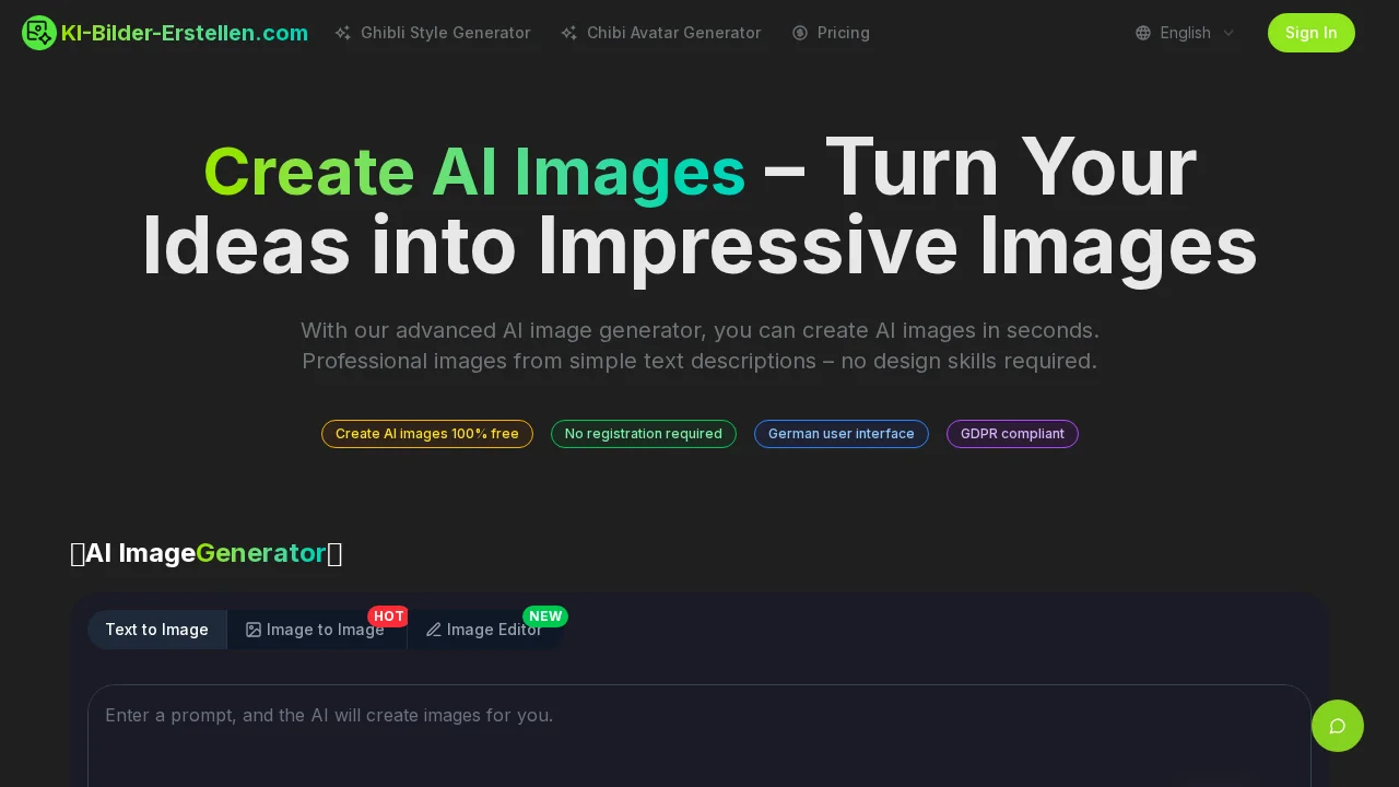 KI-Bilder-Erstellen.com screenshot 1