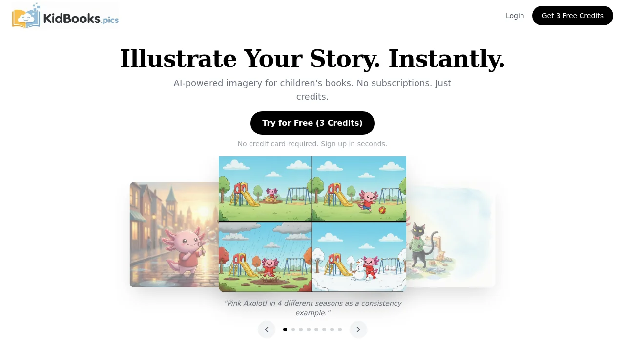KidBooks.pics - Kids Book Image Generator screenshot 1