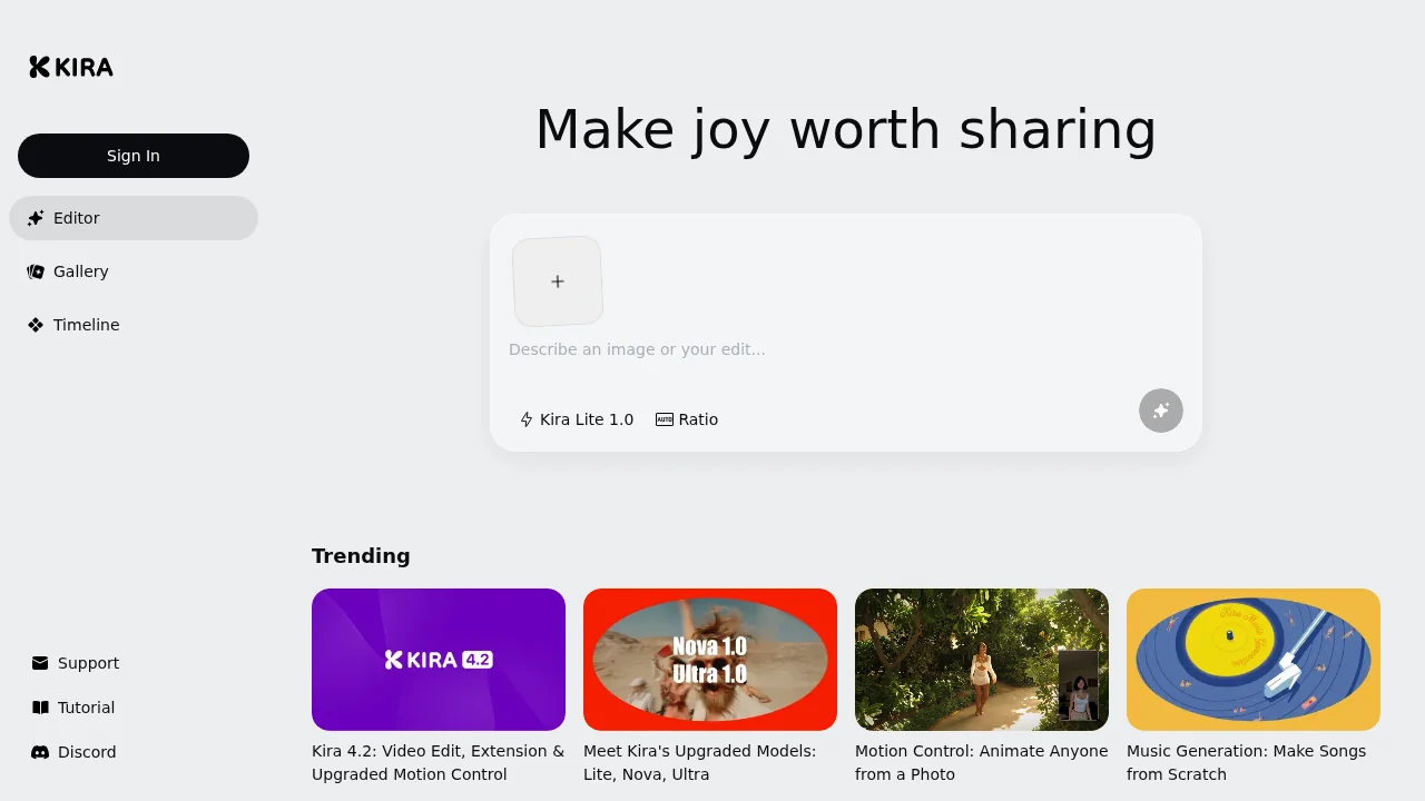 Kira Generator screenshot 1