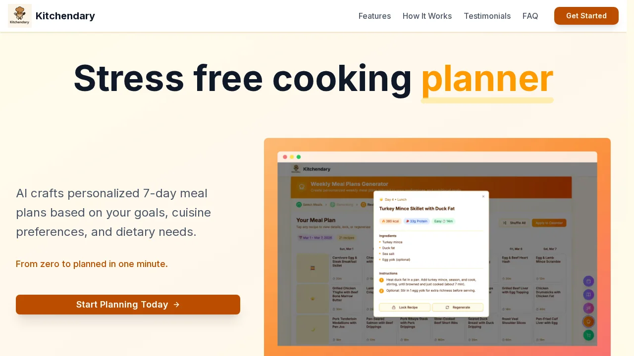 Kitchendary screenshot 1