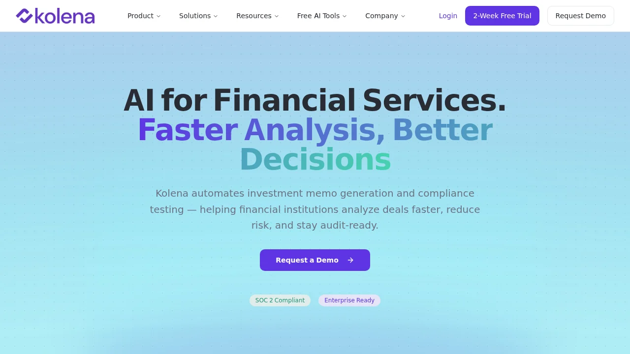 Kolena AI for Financial Services screenshot 1