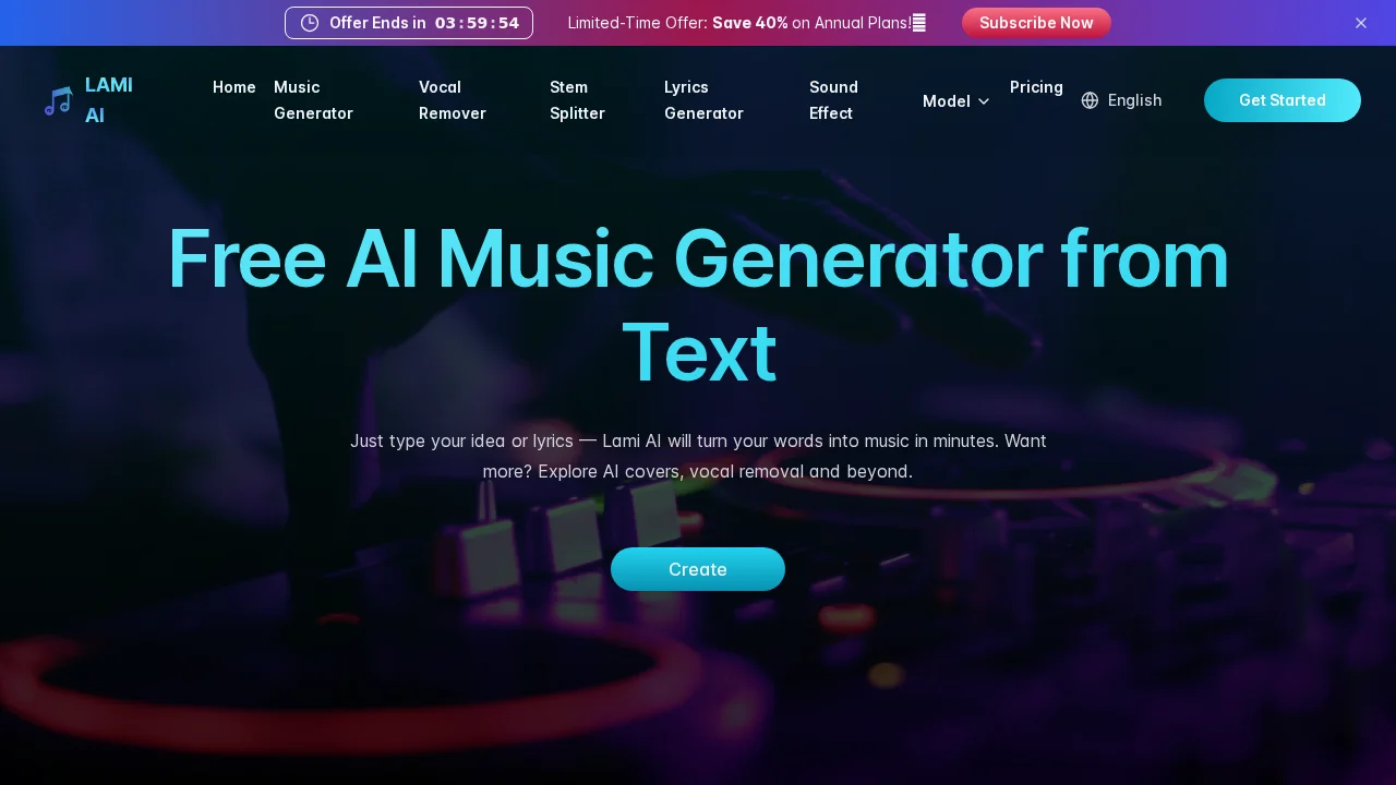 Lami AI Music Generator screenshot 1