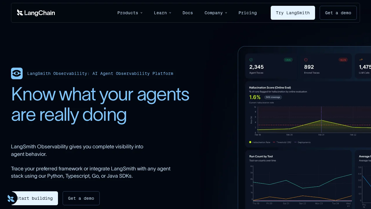 LangSmith screenshot 1