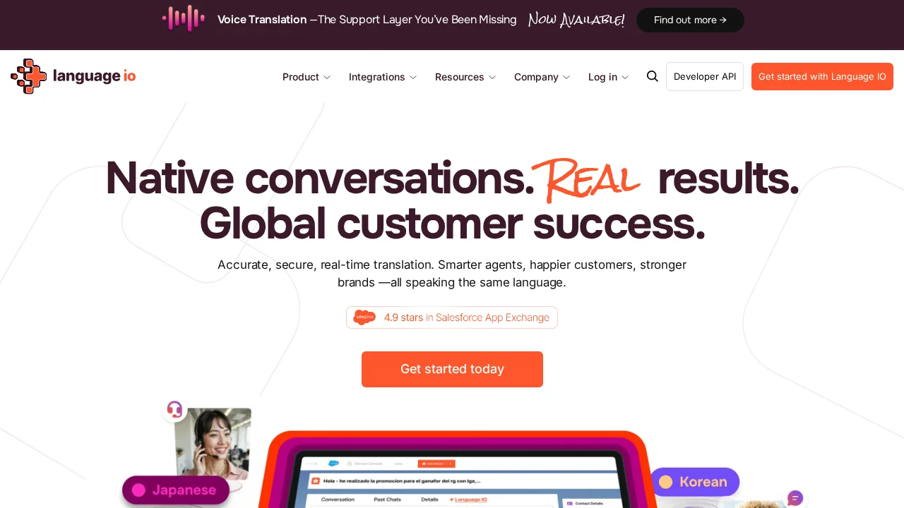 Language I/O screenshot 1