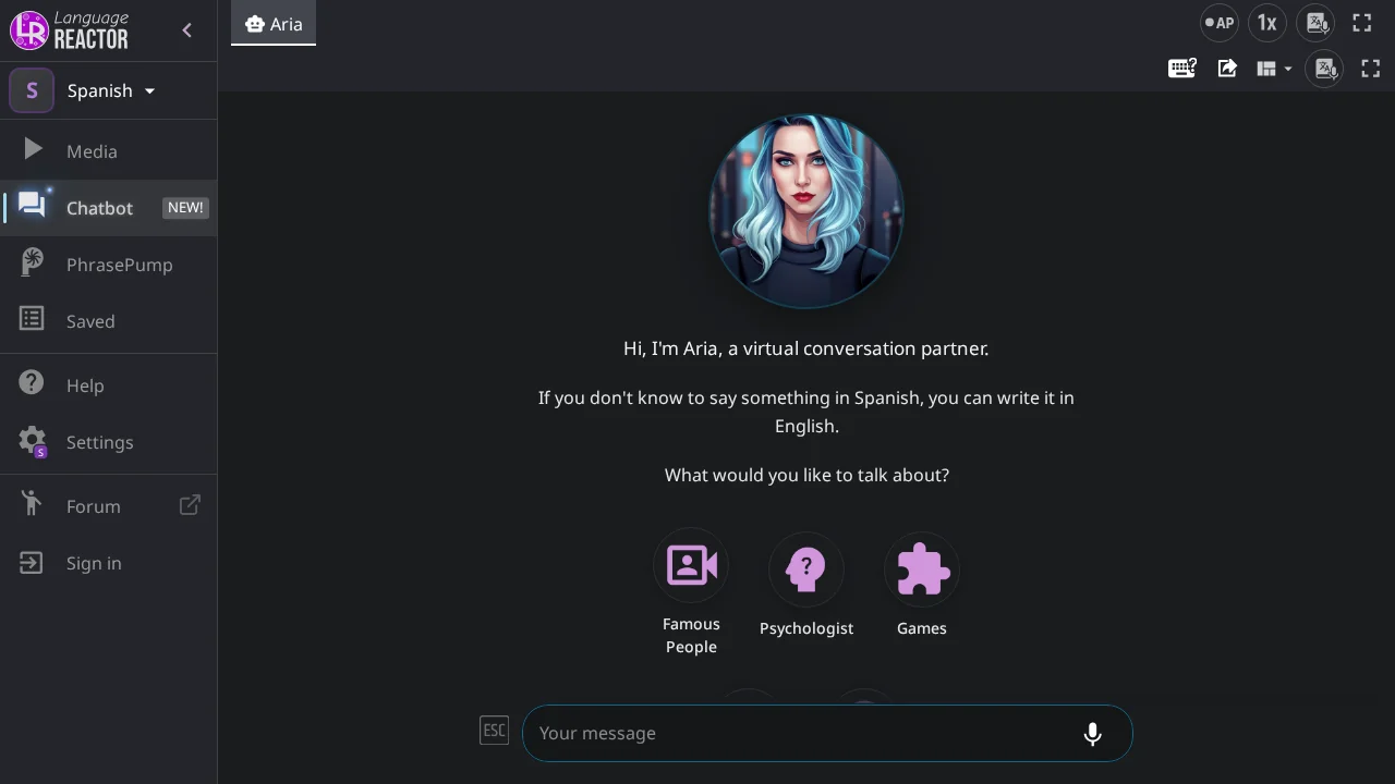 Language Reactor screenshot 1