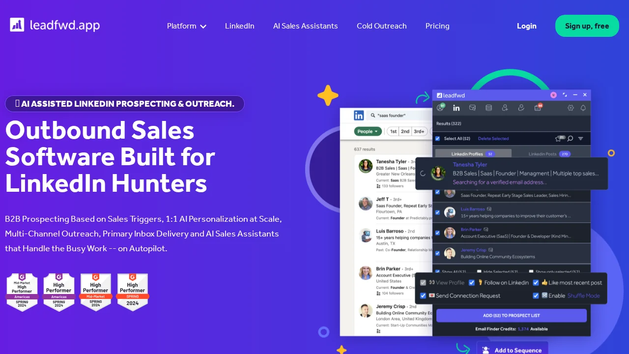 Leadfwd screenshot 1