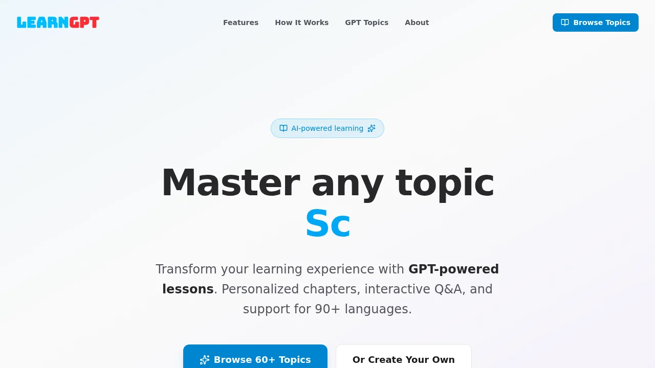 LearnGPT screenshot 1