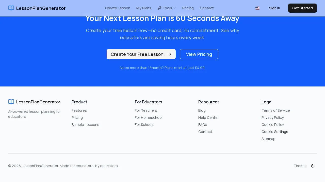 LessonPlanGenerator screenshot 1