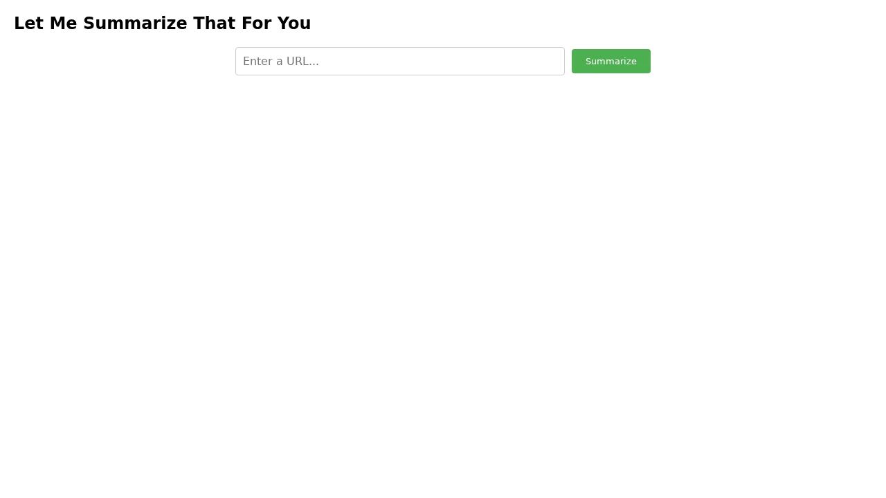 Let Me Summarize That For You screenshot 1