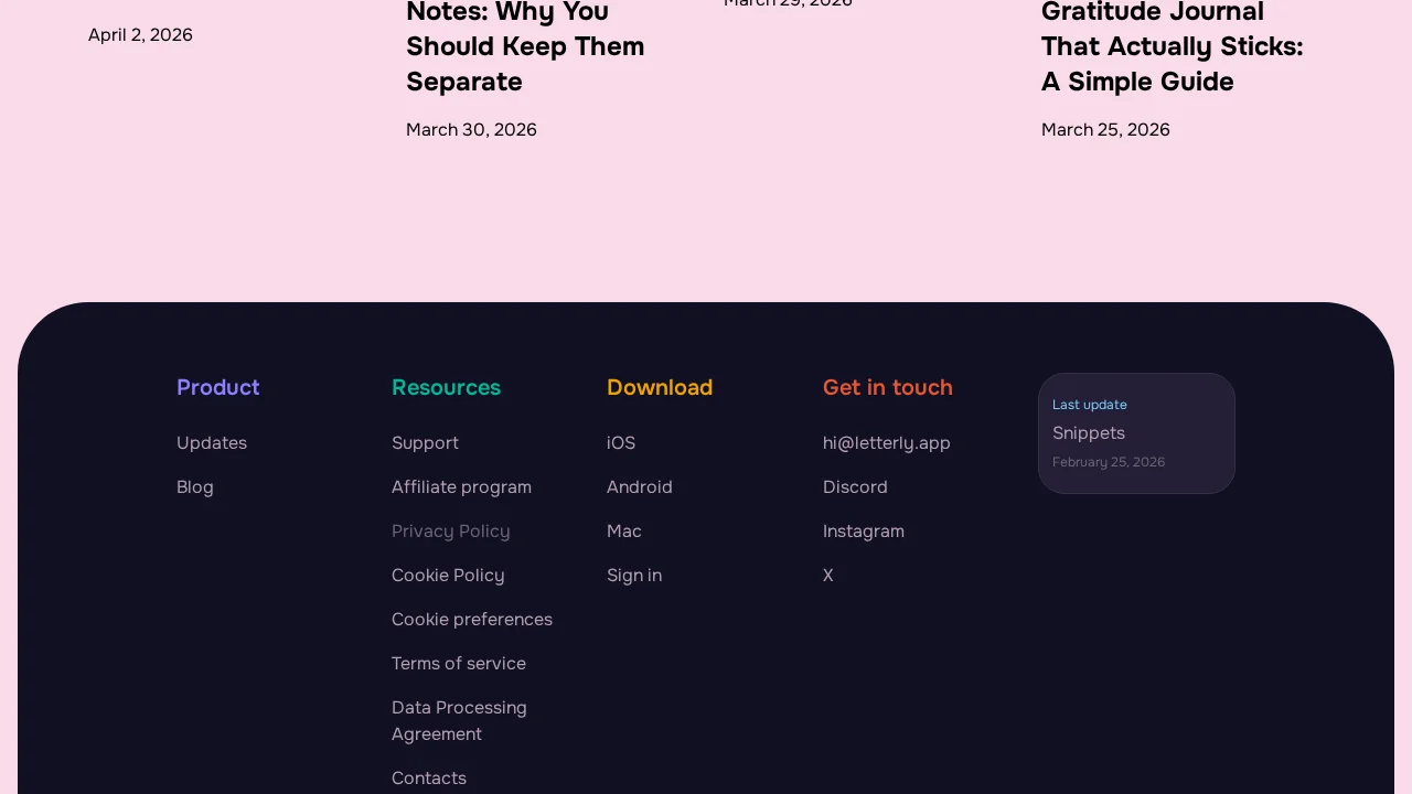 Letterly App screenshot 1