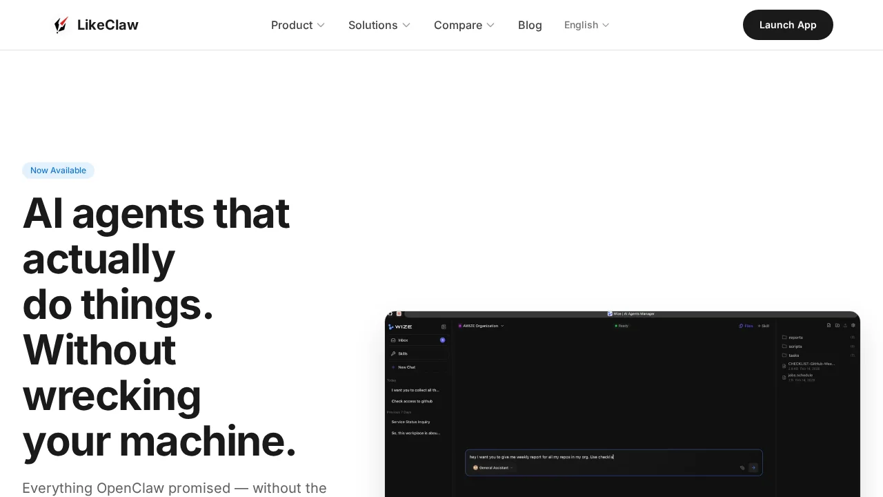 LikeClaw screenshot 1