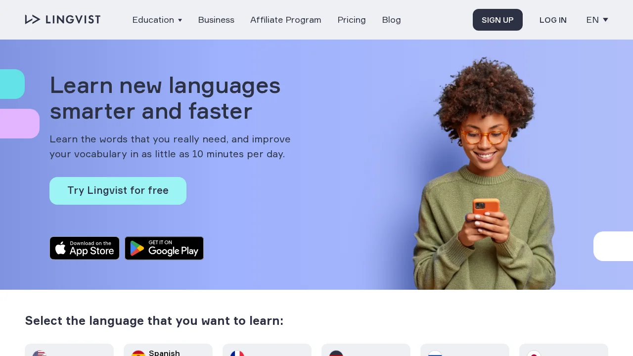 Lingvist screenshot 1