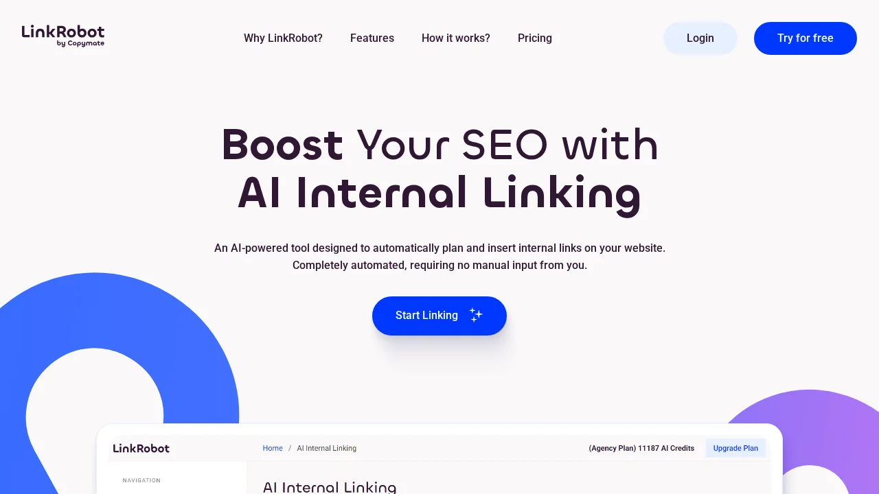LinkRobot screenshot 1