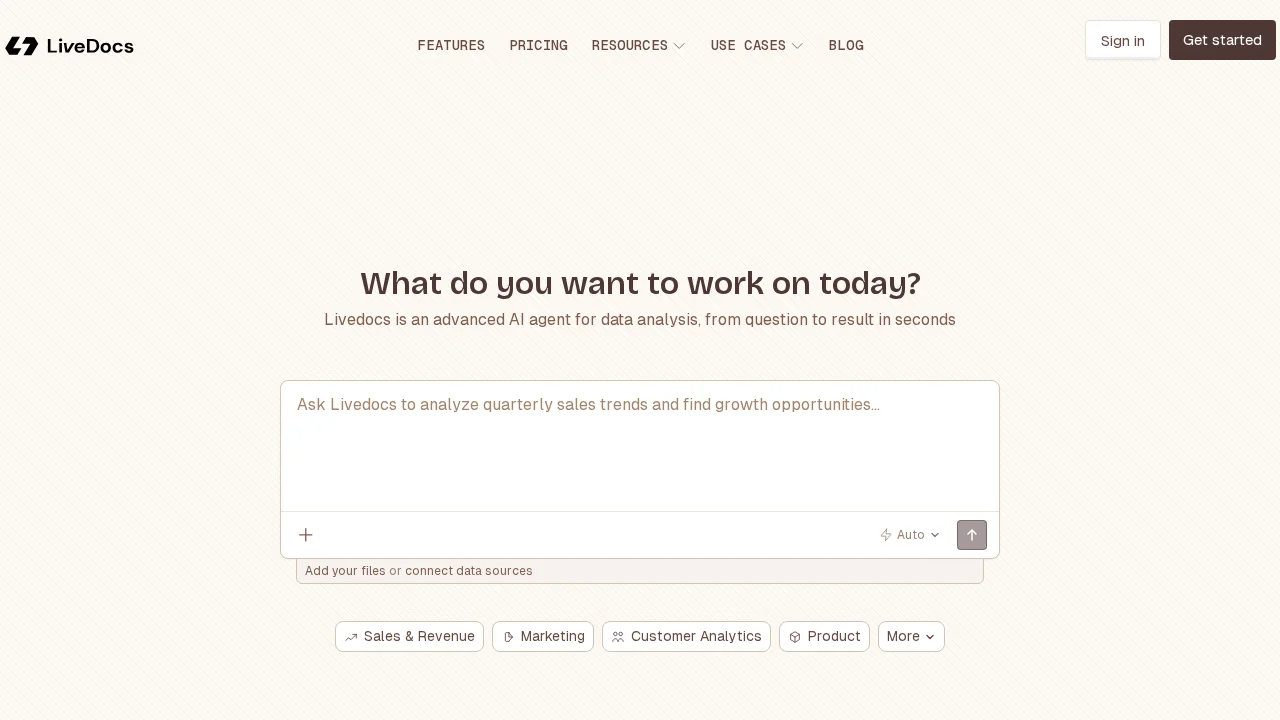 Livedocs screenshot 1