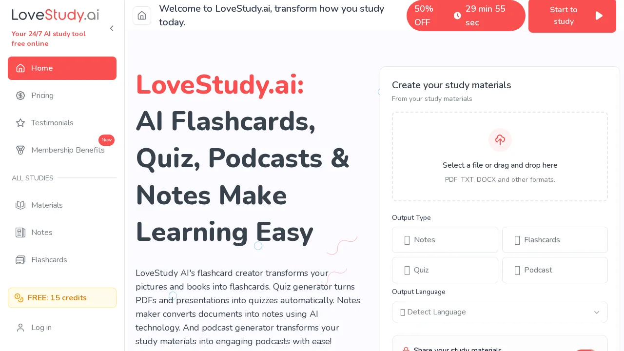 LoveStudy.ai screenshot 1