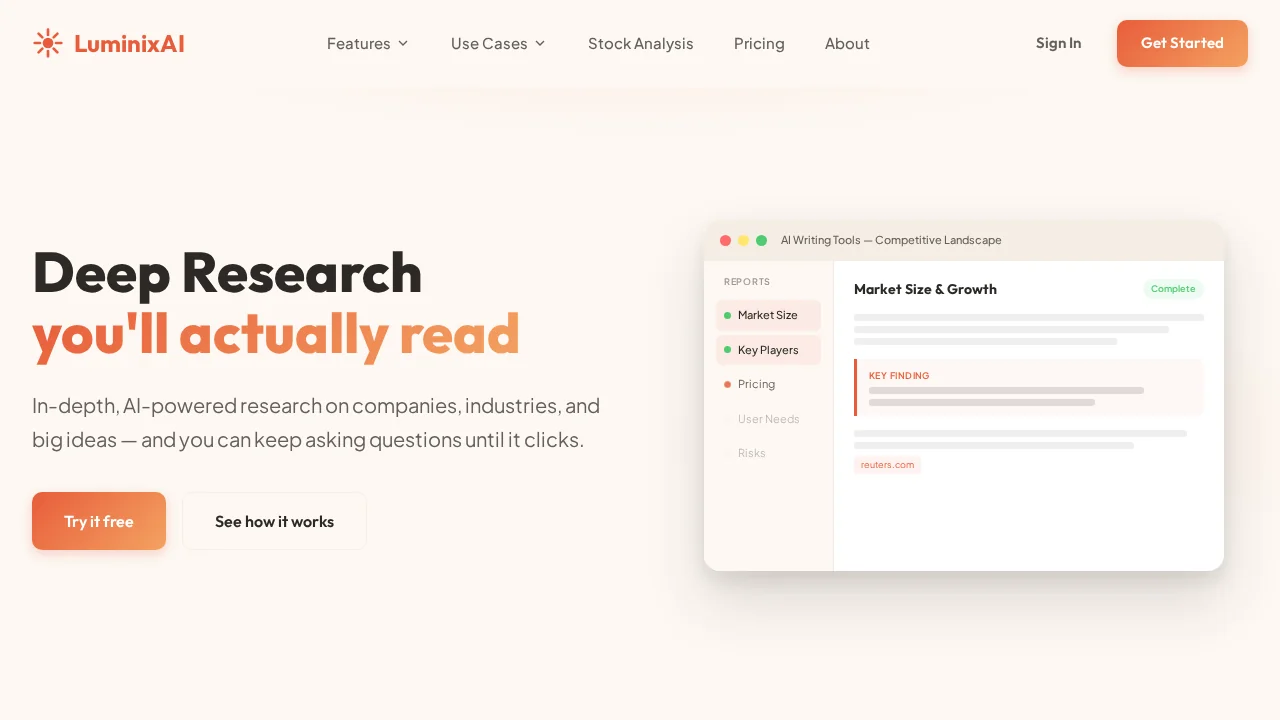 LuminixAI screenshot 1