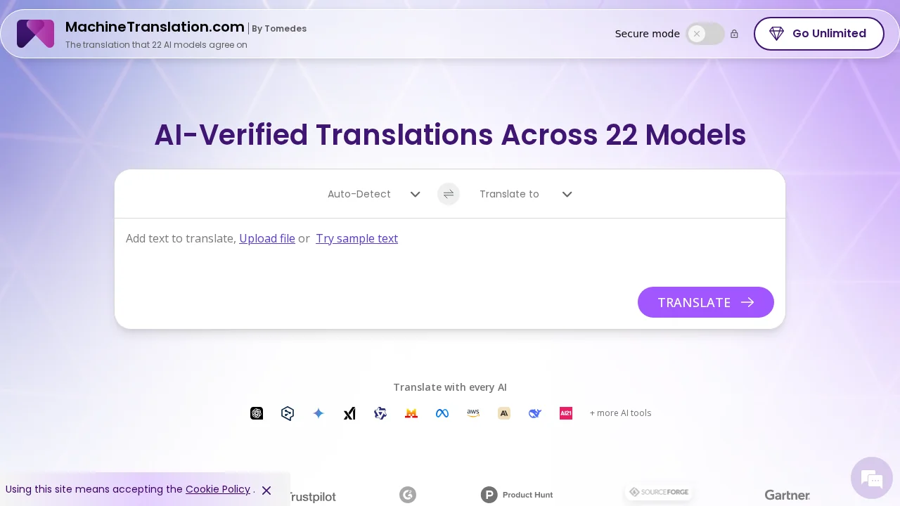 Machinetranslation screenshot 1
