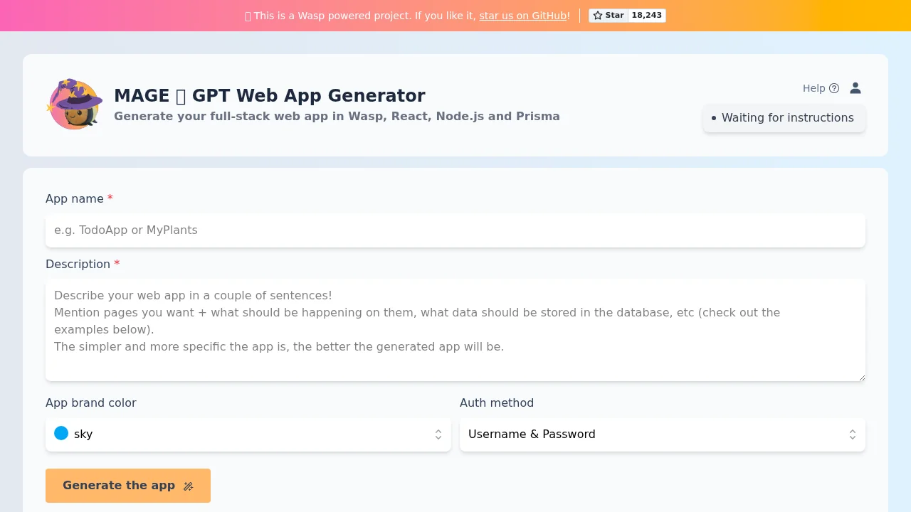MageGPT screenshot 1