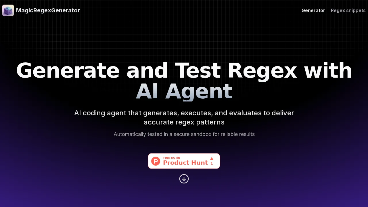 Magic Regex Generator screenshot 1