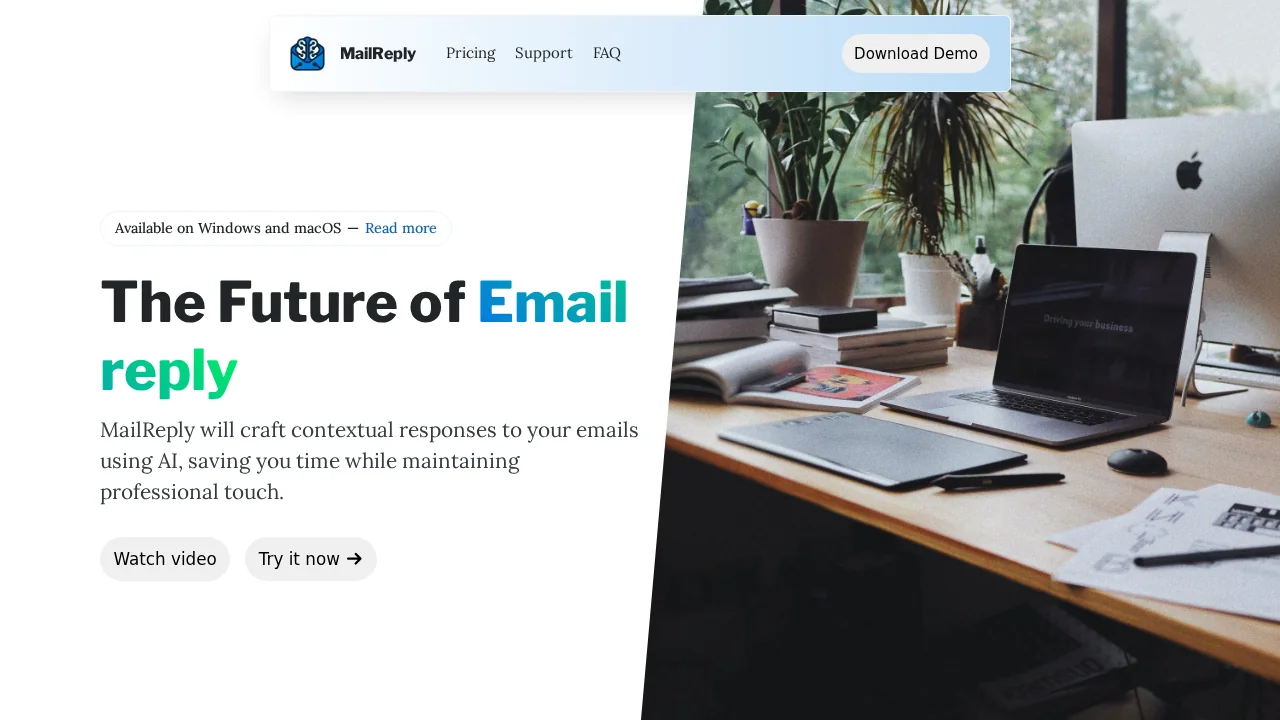 MailReply screenshot 1