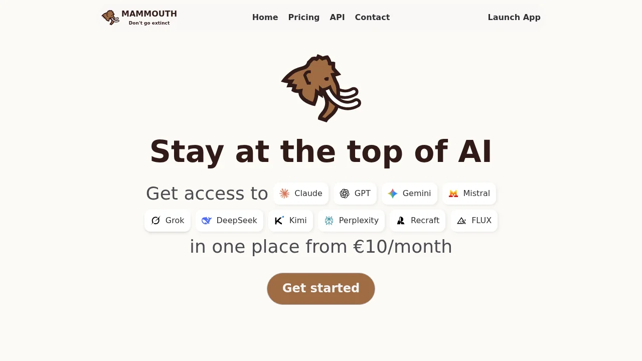Mammouth AI screenshot 1