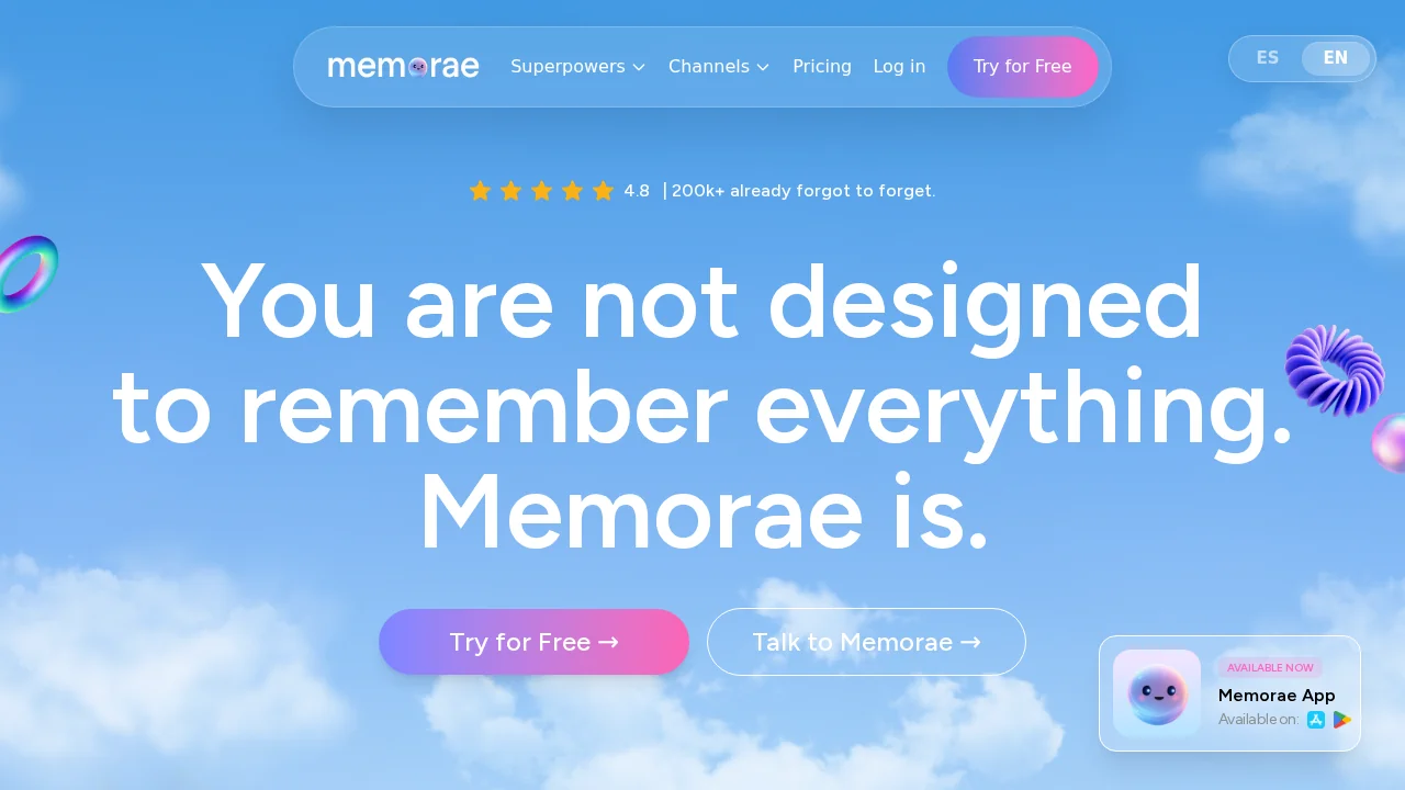 Memorae screenshot 1